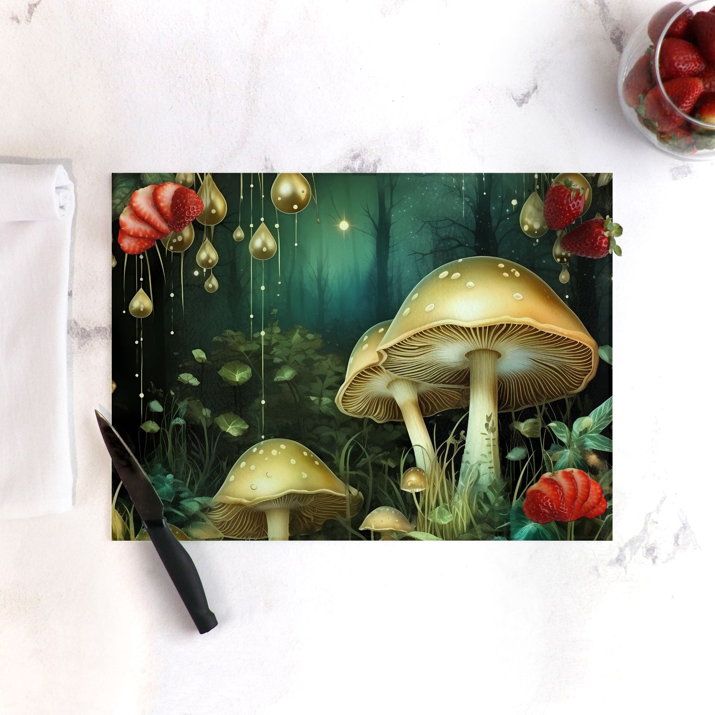 Magical Mushrooms Cutting Board Lrg. (15.75" x 11.5")