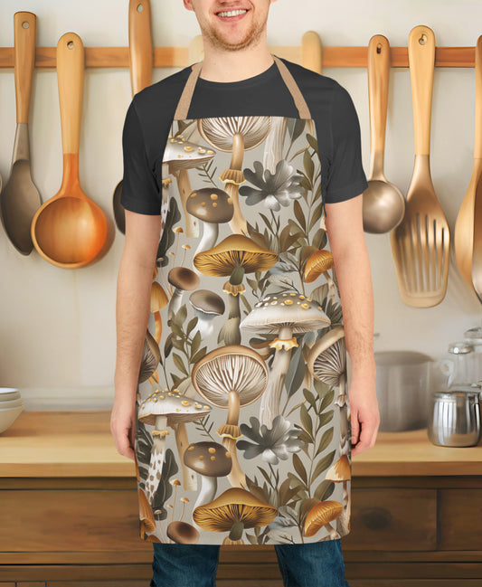 Apron - Golden Olive Mushroom