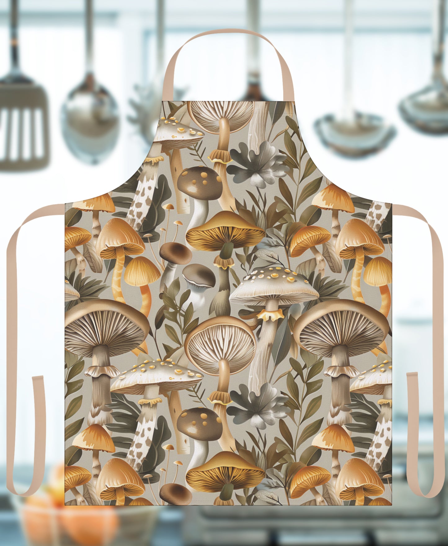 Apron - Golden Olive Mushroom