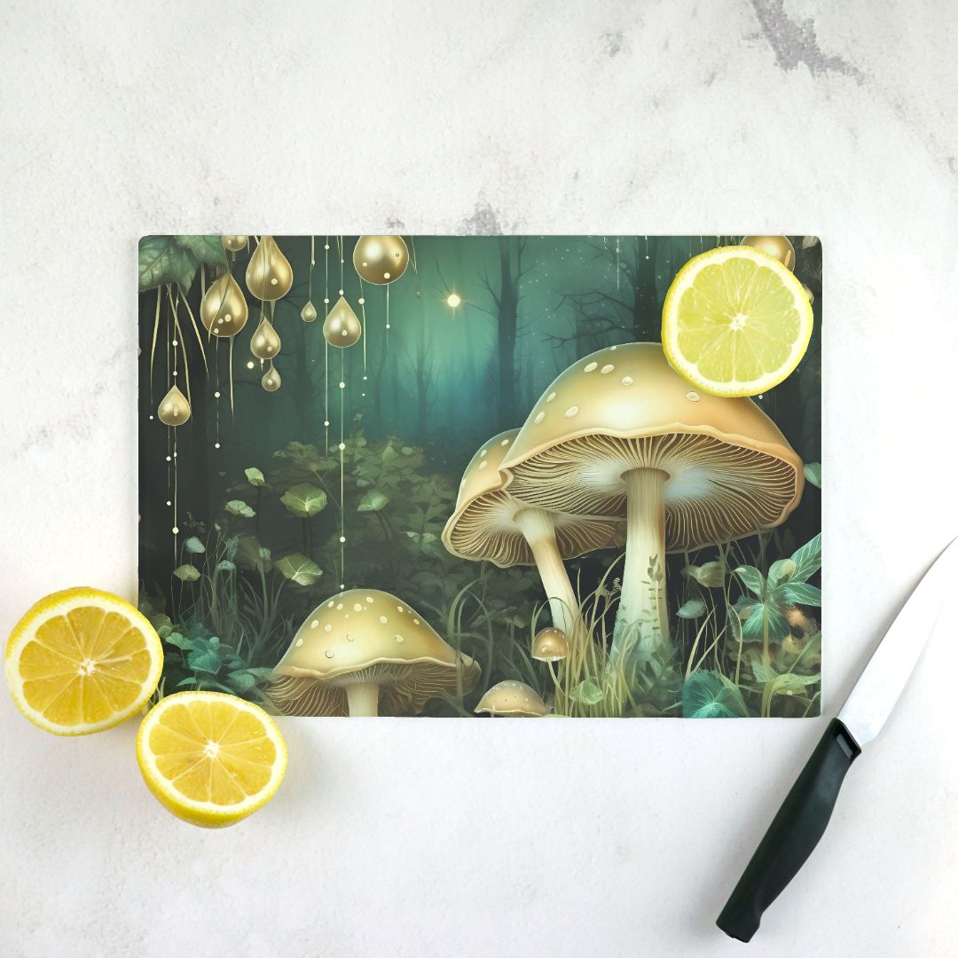 Magical Mushrooms Cutting Board Lrg. (15.75" x 11.5")